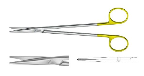 TC МЕТЦЕНБАУМ НОЖИЦІ ДЕЛ. ПРЯМ. 200MM